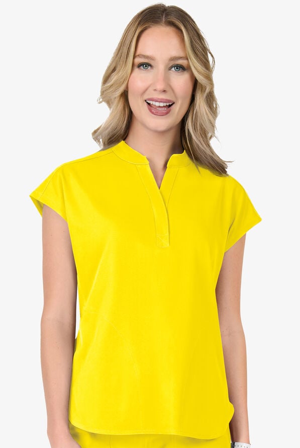 Zavate Ava Therese Piper Women's 2-Pocket STRETCH Scrub Top