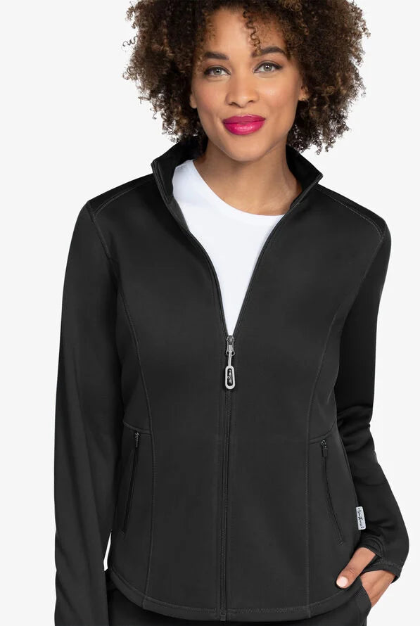Zavate Ava Therese Megan Women's 2-Pocket Fleece Scrub Jacket