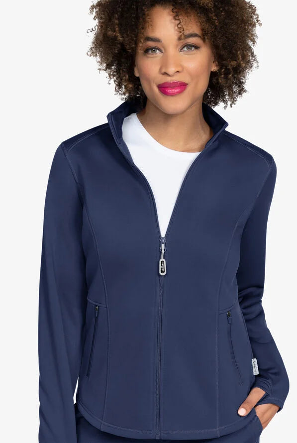 Zavate Ava Therese Megan Women's 2-Pocket Fleece Scrub Jacket