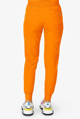 Zavate Ava Therese Women's 6-Pocket STRETCH Smile Face Elastic Waistband Cargo Jogger Scrub Pants