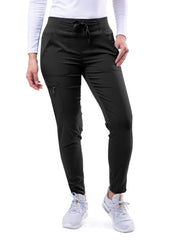 Adar Pro Women's Ultimate 4 Pocket Yoga Jogger Pant Black