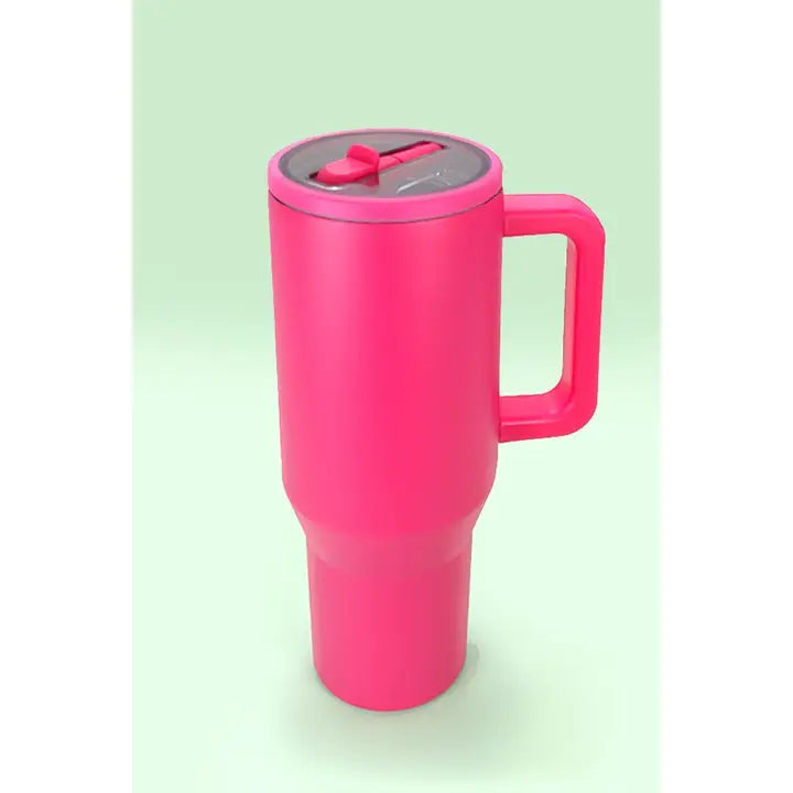 40oz Spill Free Stainless Steel Vacuum Tumbler