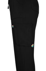 Smiley World x koi Glad Women's 5-Pocket Limited Edition Jogger-Style Scrub Pant