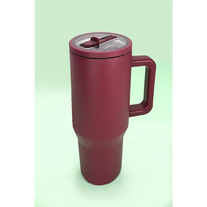 40oz Spill Free Stainless Steel Vacuum Tumbler